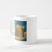 Mug Cincinnati, Ohio | Terminal Union historique (Devant gauche)
