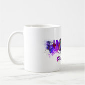 Mug Cincinnati skyline in watercolor (Gauche)