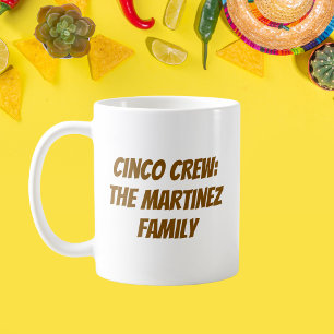 Mug Cinco Crew Nom de famille personnalisé