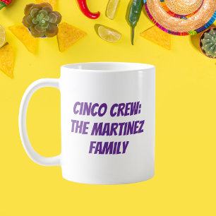 Mug Cinco Crew Nom de famille personnalisé