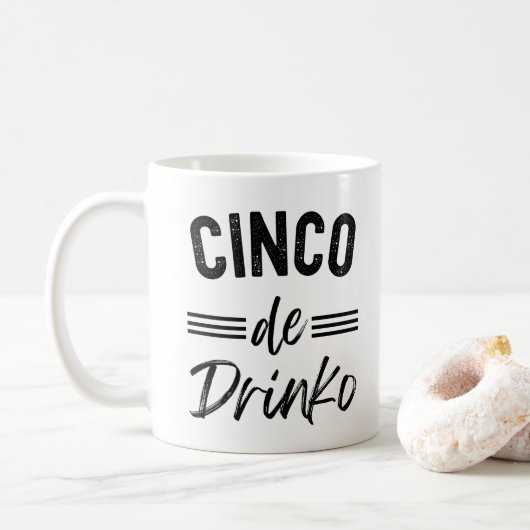 Mug Cinco De Drinko Graphic Cute - Cino de Mayo (Avec donut)