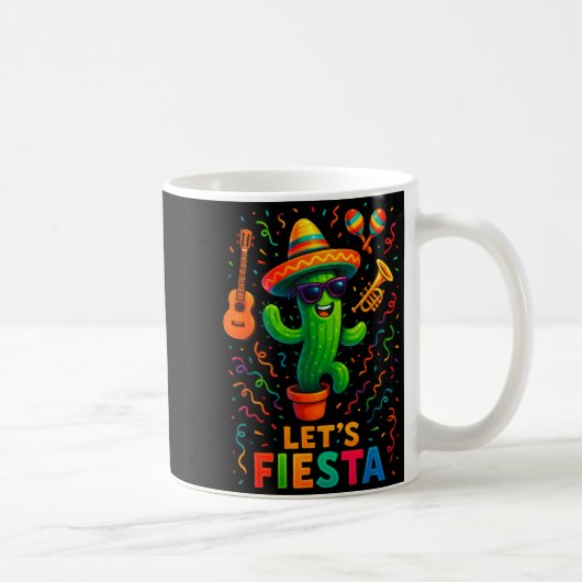 Mug Cinco de mayo mexican cactus party funny letsCinco (Droite)