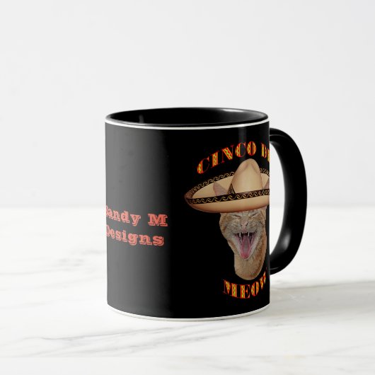 Mug Cinco De Meow Cat Cinco De Mayo Mexico Coffee (Devant droit)