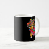 Mug Cinco De Meow Dabbing Chat Mexicain Poncho Cinco D (Devant droit)