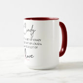 Mug Cindy Colorful Love (Devant droit)