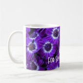 Mug Cinéérarias blanc violet (Gauche)