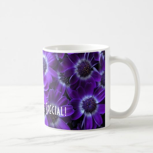 Mug Cinéérarias blanc violet (Droite)