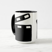Mug Cinéma de clapet de film (Devant gauche)