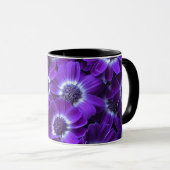 Mug Cineraires blanches violettes (Devant droit)