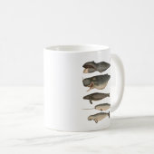 Mug Cinq baleines Vintages (Devant droit)
