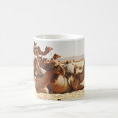 MUG CINQ CAMELS SUR LE TERRAIN (Centre)
