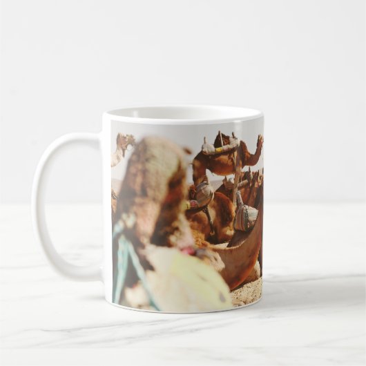 MUG CINQ CAMELS SUR LE TERRAIN (Gauche)