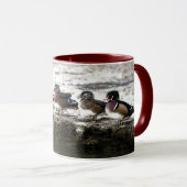 Mug Cinq canards en bois (Devant droit)