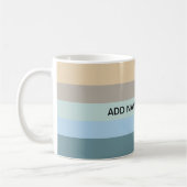 Mug Cinq Couleurs - Sable Brown Bleu Beige Turquoise (Gauche)