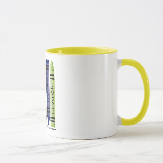 Mug Cinq gros crayons (Droite)