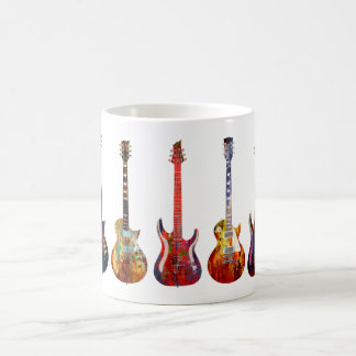 Mug Cinq guitares colorées