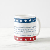 Mug Cinq libertés du premier amendement (Devant droit)