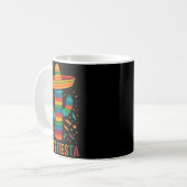 Mug Cinq mai party mexicain de cactus drôle letsCinco (Devant gauche)