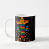 Mug Cinq mai party mexicain de cactus drôle letsCinco (Gauche)