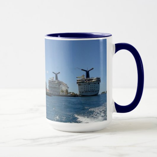 Mug Cinq navires de croisière (Droite)