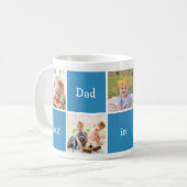 Mug Cinq Photos Meilleur Papa Au Monde (Devant gauche)
