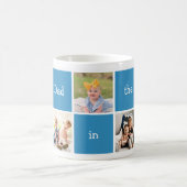 Mug Cinq Photos Meilleur Papa Au Monde (Centre)