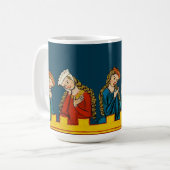 Mug Cinq reines (Devant gauche)