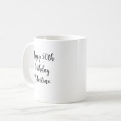Mug Cinquante Anniversaire Drôle Au Sommet De La Colli (Devant gauche)