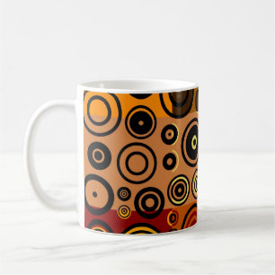 Mug Cinquante ans de couleur rétro Art Abstrait