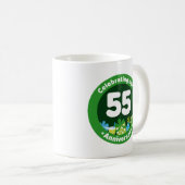 Mug cinquante-cinquième Anniversaire (Devant droit)