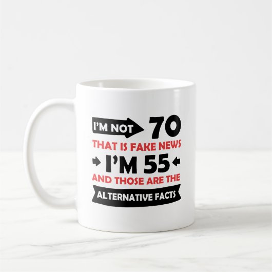 Mug cinquante-cinquième cadeaux d'anniversaire an (Gauche)