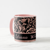 Mug Cinquante et fabuleux damas d'or rose 50e annivers (Devant gauche)