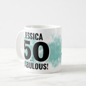 Mug Cinquante fabuleux 50e anniversaire moderne (Devant gauche)