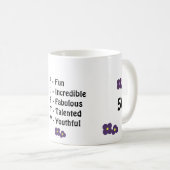 Mug Cinquantième anniversaire (Devant droit)