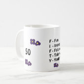 Mug Cinquantième anniversaire (Devant gauche)