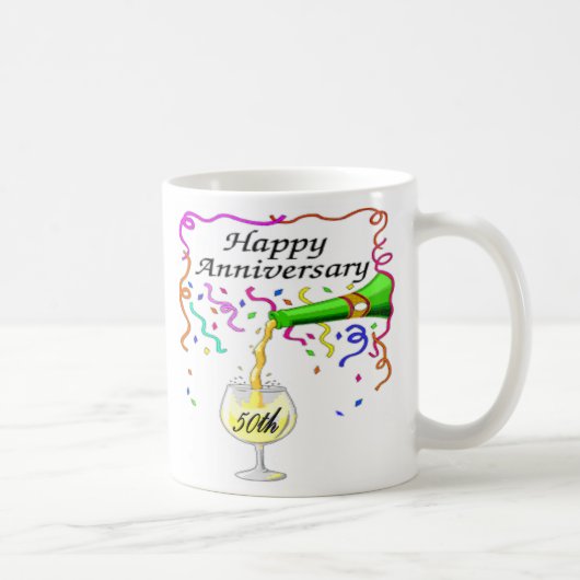 Mug cinquantième anniversaire de mariage (Droite)