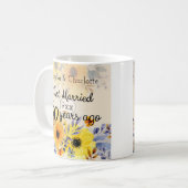 Mug cinquantième Anniversaire de mariage d'or (Devant gauche)