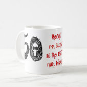 Mug cinquantième Cadeau Goth drôle de bâillon (Devant gauche)
