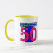 Mug cinquantième Cadeaux d'anniversaire (Gauche)