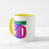Mug cinquantième Cadeaux d'anniversaire (Devant gauche)