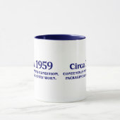 Mug cinquantième cadeaux d'anniversaire à vendre ! (Centre)