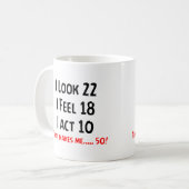 Mug Cinquantième conception unique drôle (Devant gauche)