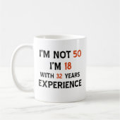 Mug cinquantième conceptions d'anniversaire (Gauche)