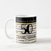 Mug cinquantième Coutume d'anniversaire de mariage (Gauche)