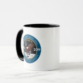 Mug Cinquantième insignes de correction de mission (Devant gauche)