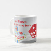 Mug Cinquantième matrices d'Affiche de bienvenue de (Devant gauche)