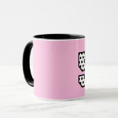 Mug cinquantième Nom fait sur commande V04C de POIS (Devant gauche)