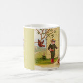 Mug circa 1900 alimentant les poulets (Devant droit)