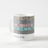 Mug Circles Abstraits de divertissement personnalisés  (Devant gauche)