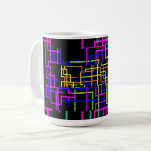 Mug Circuit arc-en-ciel néon
